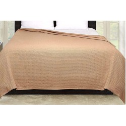 Одеяло шалте 2 в 1 на вафлички Pousada Beige 210/230