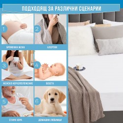 Непромокаем протектор за бебешки матрак 60х120 см.