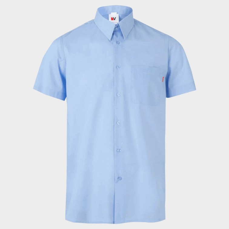 Мъжка риза VELILLA LIGHT BLUE - къс ръкав
