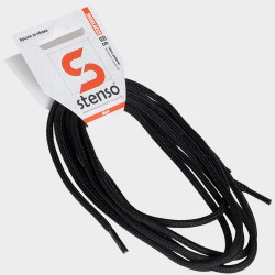 Кръгли връзки за обувки STENSO BLACK 140см