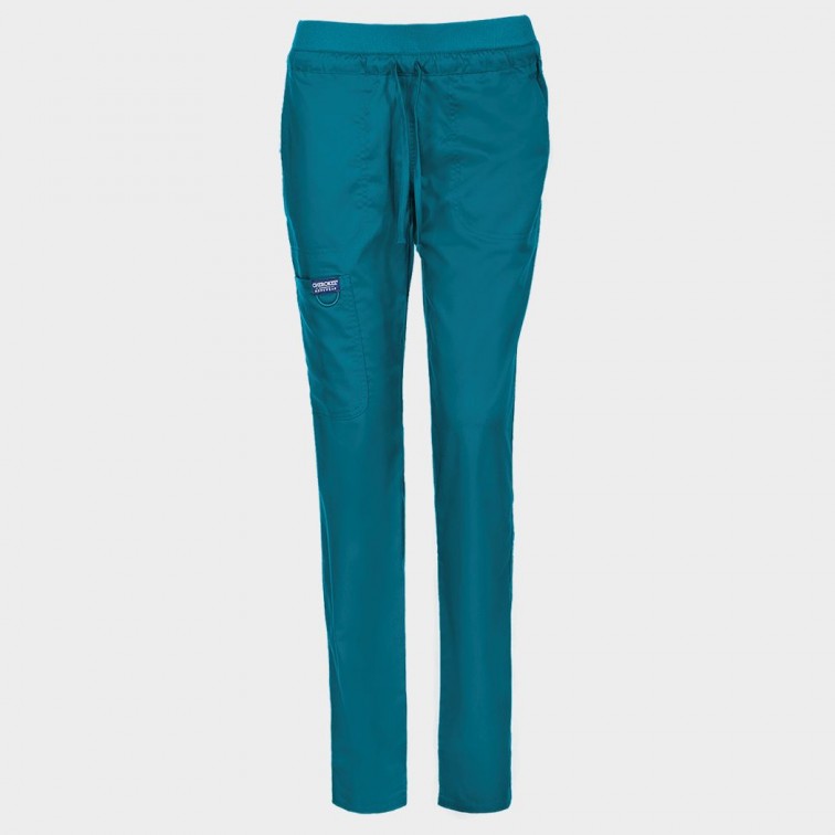 Медицински панталон CHEROKEE MR TAPERED CARIBBEAN BLUE WWE105 - Дамски