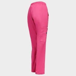 Дамски медицински панталон CHEROKEE MR CARGO PINK WWE4005