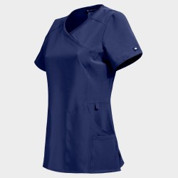 Медицинска дамска туника CHEROKEE WRAP DARK BLUE CKE2625A