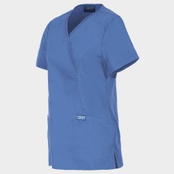Медицинска туника CHEROKEE WRAP LIGHT BLUE WWE610 - Дамска