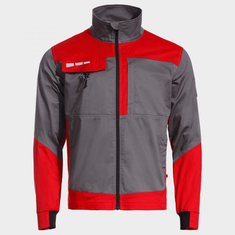 Мъжко работно яке EOS STRETCH RED/GREY 