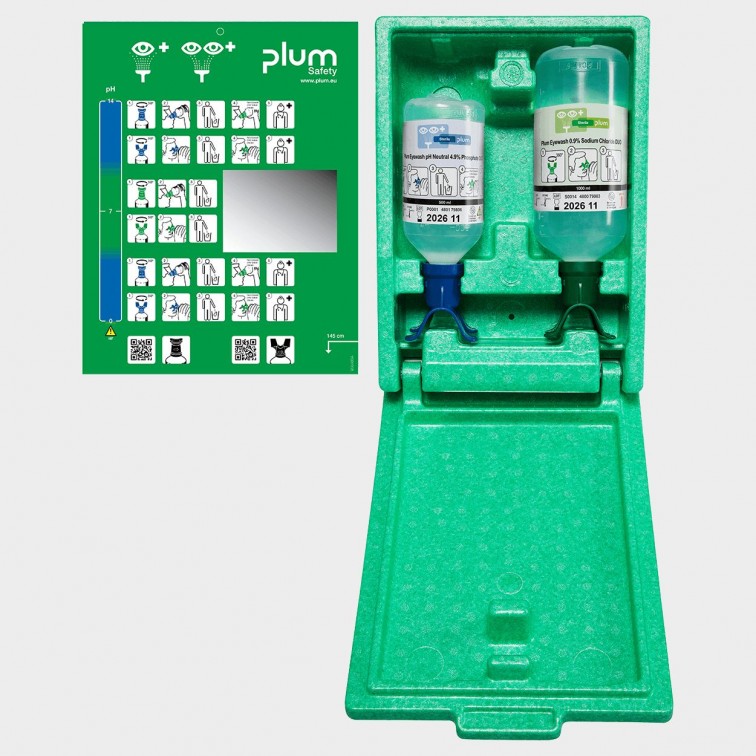Практична станция за промивка на очи PLUM EYEWASH BOXES 