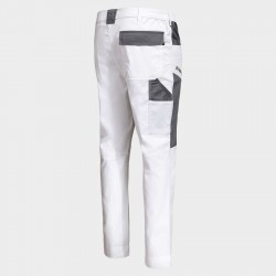 Мъжки работен панталон EOS STRETCH WHITE/GREY 
