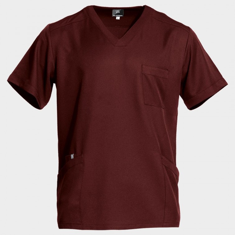 Унисекс медицинска туника MONI BURGUNDY