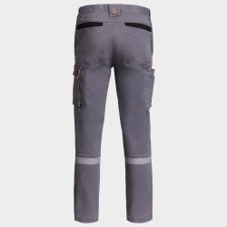 Мъжки работен панталон MELBOURNE STRETCH GREY/BLACK