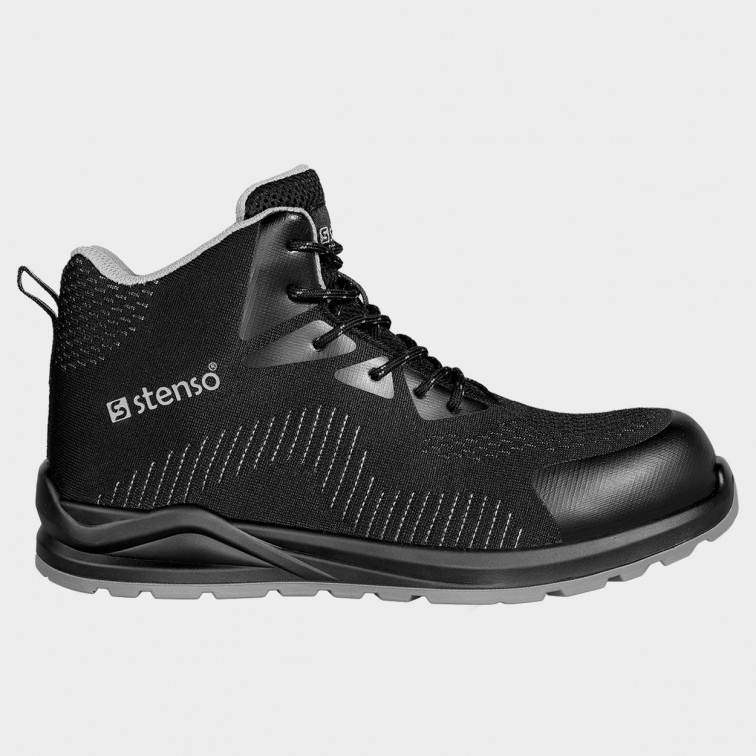 Удобни работни обувки RACE PRO ANKLE BLACK S1PS ESD