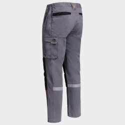 Мъжки работен панталон MELBOURNE STRETCH GREY/BLACK