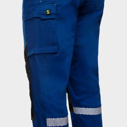 Мъжки работен панталон MELBOURNE STRETCH NAVY BLUE/BLACK