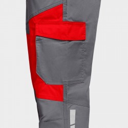 Мъжки работен панталон EOS STRETCH RED/GREY  