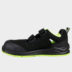 Удобни работни сандали JETT S1PS ESD BLACK/GREEN