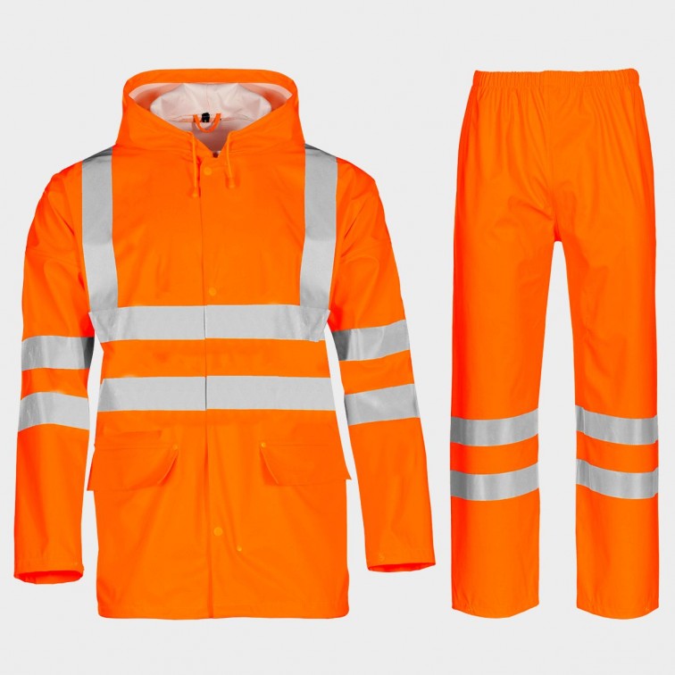 Комплект яке с панталон STORMER HV ORANGE
