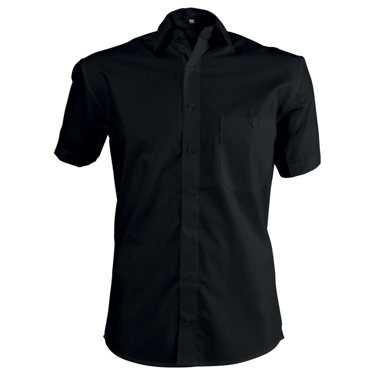 Мъжка риза с къс ръкав CAMISA BLACK