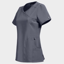 Медицинска дамска туника CHEROKEE WRAP GREY CKE2625A
