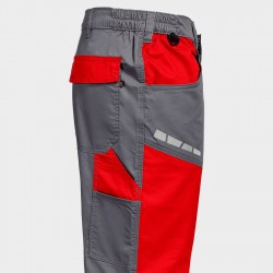 Мъжки работен панталон EOS STRETCH RED/GREY  