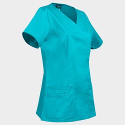 Медицинска дамска туника CHEROKEE WRAP LIGHT PETROL WWE4728