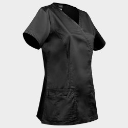 Медицинска дамска туника CHEROKEE WRAP BLACK WWE4728