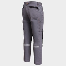 Мъжки работен панталон MELBOURNE STRETCH GREY/BLACK