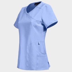 Медицинска туника CHEROKEE WRAP LIGHT BLUE CKE2625A