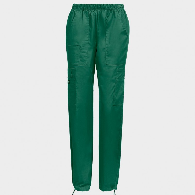 Дамски медицински панталон CHEROKEE MR CARGO GREEN WWE4005