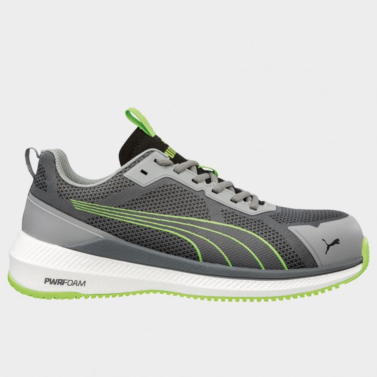 Спортни работни обувки PUMA SLIDE GREY/GREEN S1PS ESD FO HRO SR