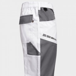 Мъжки работен панталон EOS STRETCH WHITE/GREY 