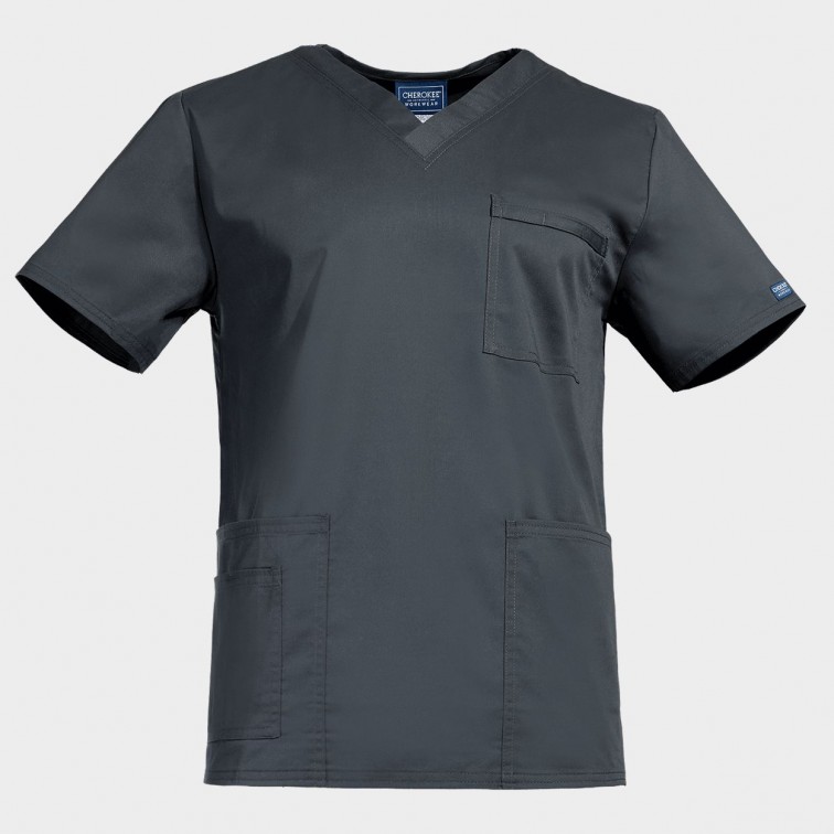 Унисекс медицинска туника CHEROKEE V-NECK GREY WWE4725