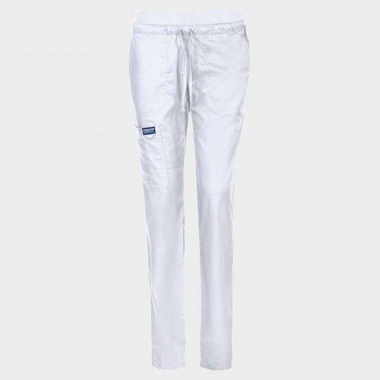 Медицински панталон CHEROKEE MR TAPERED WHITE WWE105 - Дамски
