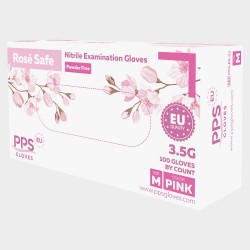 Ръкавици без пудра PPS ROSE SAFE PF - Нитрил