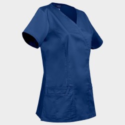 Медицинска дамска туника CHEROKEE WRAP DARK BLUE WWE4728 