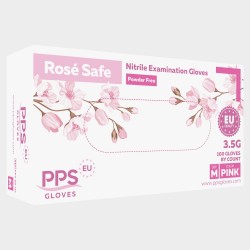 Ръкавици без пудра PPS ROSE SAFE PF - Нитрил