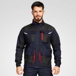 Мъжко работно яке KASTOR STRETCH DARK BLUE/RED