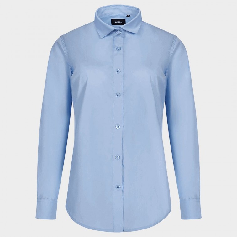 Дамска риза VELILLA LIGHT BLUE - дълъг ръкав