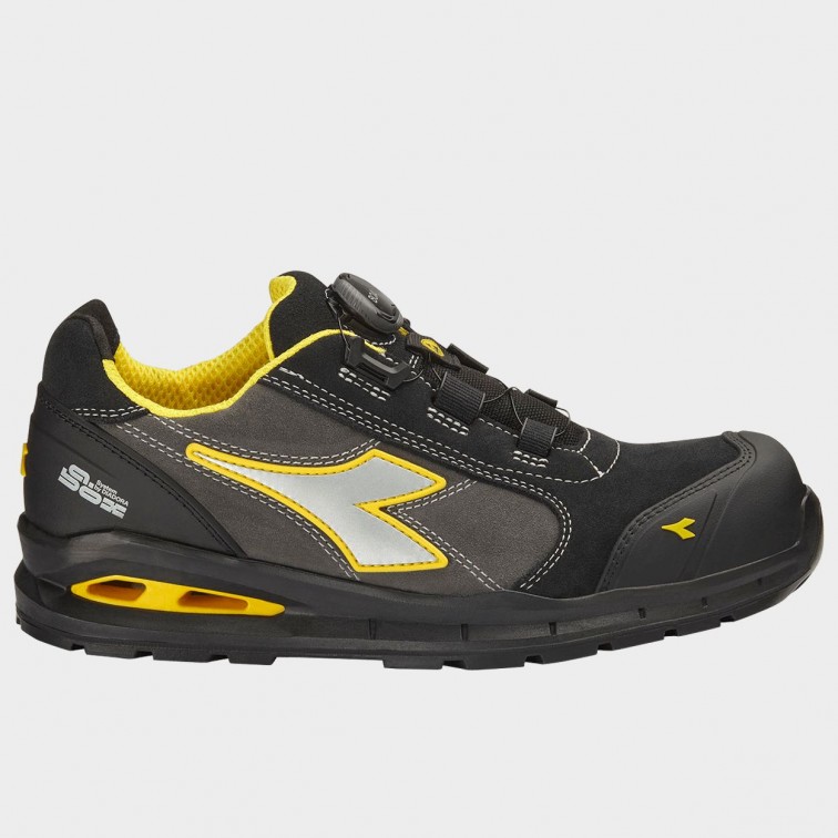 Мъжки работни обувки DIADORA RUN A.BOX MSTR BOA LOW S3S FO SR SC ESD BLACK/GREY