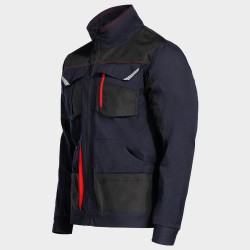 Мъжко работно яке KASTOR STRETCH DARK BLUE/RED