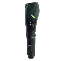 Мъжки работен панталон PRISMA GREEN/BLACK
