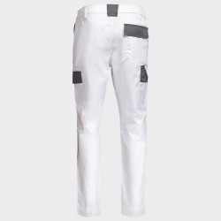 Мъжки работен панталон EOS STRETCH WHITE/GREY 