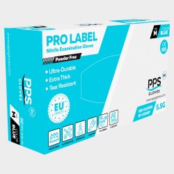 Ръкавици от нитрил PPS NITRILE BLUE PF 5.5G