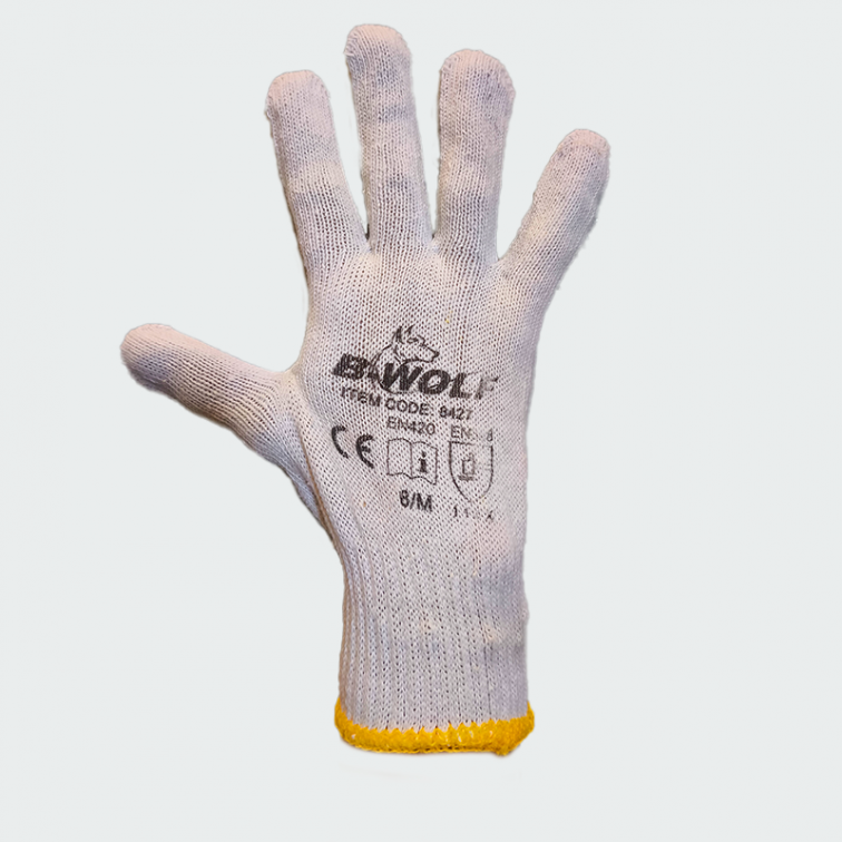 Бели работни ръкавици GRIP ECO 