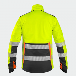 Жълто светлоотразително софтшел яке BENSON HV Softshell Jacket 