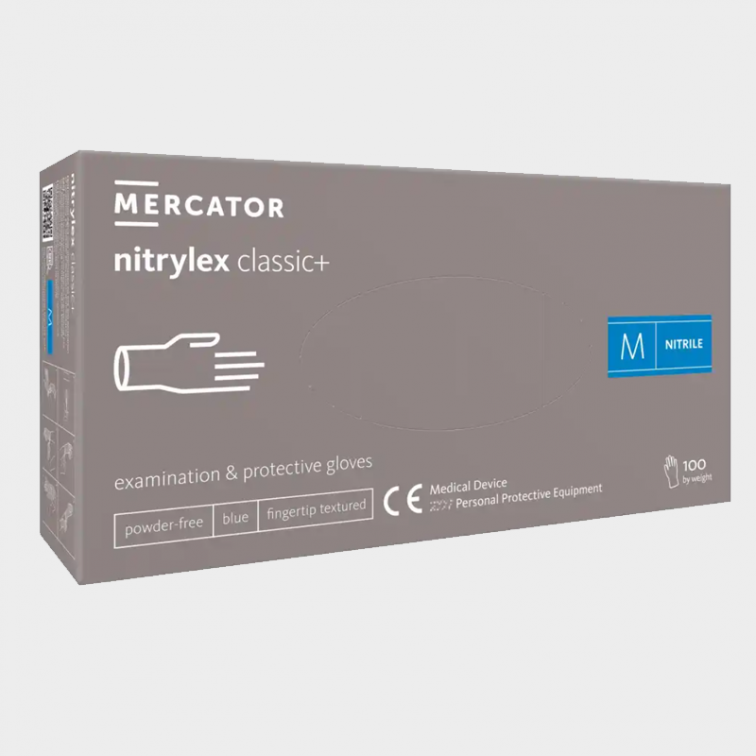 Еднократни ръкавици NITRYLEX CLASSIC+ - Син нитрил