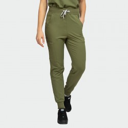 Удобен медицински панталон AURELIA Jogger - Olive