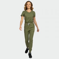 Удобен медицински панталон AURELIA Jogger - Olive