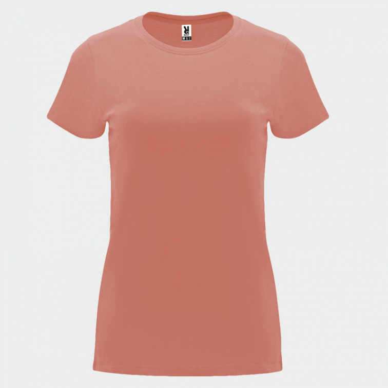 Удобна дамска тениска CAPRI - Clay orange