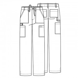Мъжки медицински панталон DICKIES DKE015 - Черен