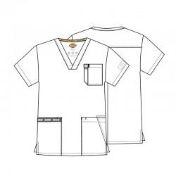 Мъжка медицинска туника DICKIES DKE645 - Бял