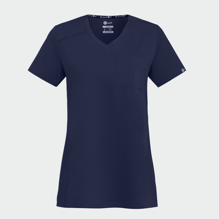 Елегантна медицинска туника AURELIA Tunic - Тъмносин